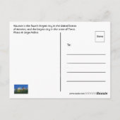 Carte Postale Houston, Texas, États-Unis (Dos)