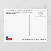 Carte Postale Houston, Texas, États-Unis (Dos)