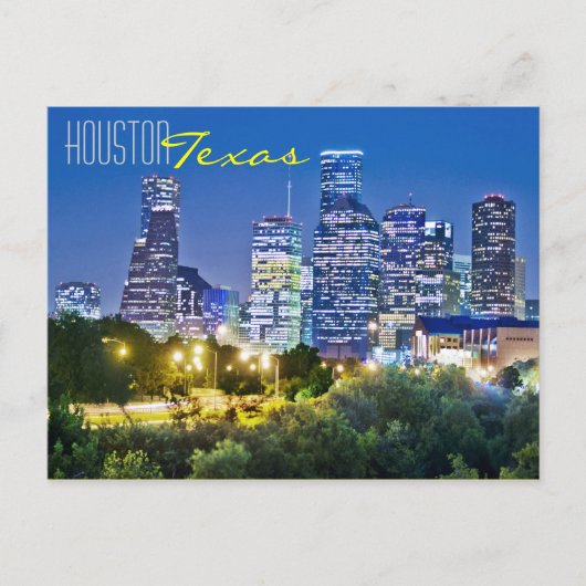 Carte Postale Houston, Texas, États-Unis (Devant)