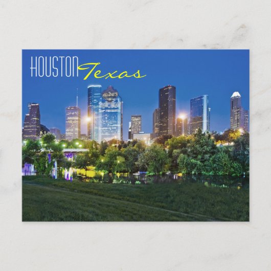 Carte Postale Houston, Texas, États-Unis (Devant)