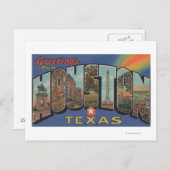 Carte Postale Houston, Texas - Scènes de grandes lettres 3 (Devant / Derrière)