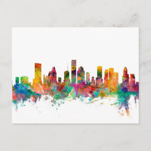 Carte Postale Houston Texas Skyline