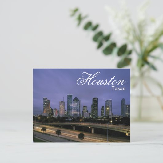 Carte postale Houston Texas Skyline (Debout devant)