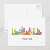 CARTE POSTALE HOUSTON TEXAS SKYLINE WB1 - (Devant / Derrière)