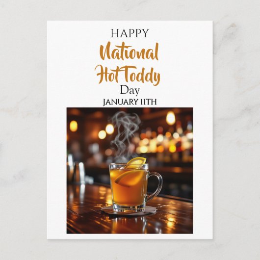 Carte Postale How to Make a Hot Toddy Recipe Card (Devant)