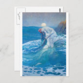 Carte Postale Howard Pyle - La Sirène (Devant / Derrière)