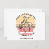 Carte Postale Howdy de Cowboy Casa Postcard (Devant / Derrière)