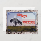 Carte Postale Howdy du Texas (Devant / Derrière)