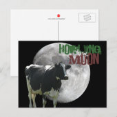 Carte Postale Howlin Cow Moon (Devant / Derrière)
