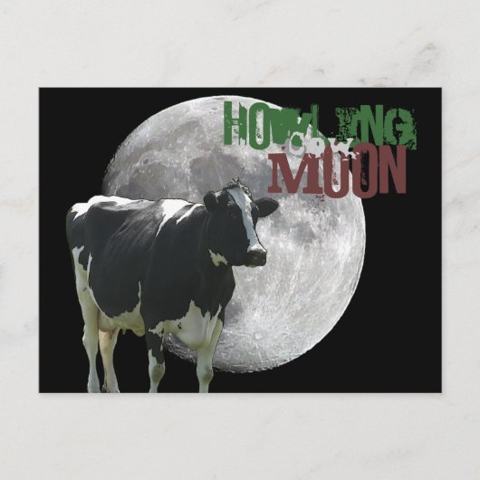 Carte Postale Howlin Cow Moon (Devant)