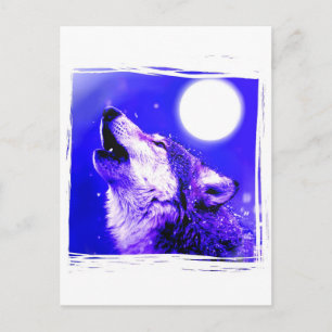 Carte Postale Howling Wolf