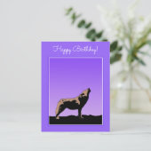 Carte Postale Howling Wolf at Sunset - Art faunique original (Debout devant)