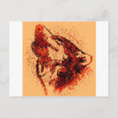 Carte Postale Howling Wolf in Snow (Devant)