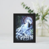 Carte Postale Howling Wolf Moon Wolves Winter (Debout devant)