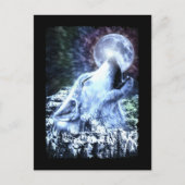 Carte Postale Howling Wolf Moon Wolves Winter (Devant)