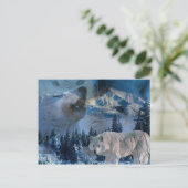 Carte Postale Howling Wolf Pack (Debout devant)