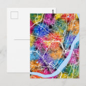 Carte Postale Howrah West Bengale City Map (Devant / Derrière)