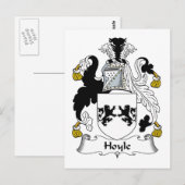 Carte Postale Hoyle Family Crest (Devant / Derrière)