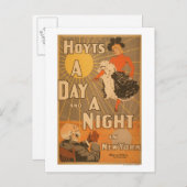 Carte Postale Hoyt's A day and a night in New York City Play (Devant / Derrière)