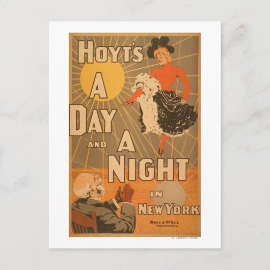 Carte Postale Hoyt's A day and a night in New York City Play (Devant)