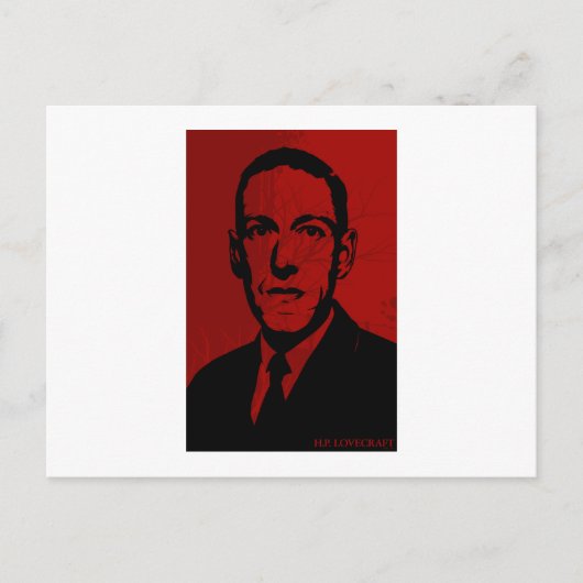 Carte postale HP Lovecraft Portrait (Devant)