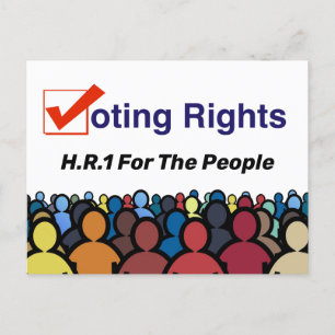 Carte Postale HR1 Loi Sur Les Droits De Vote Pour Le Peuple