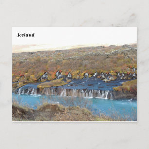 Carte Postale Hraunfossar, Islande (A)
