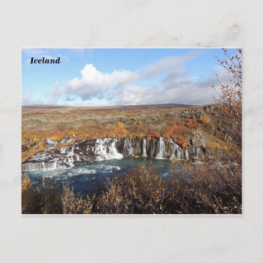 Carte Postale Hraunfossar, Islande (B) (Devant)