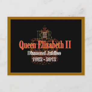 Carte postale HRH Queen Elizabeth Diamond Jubilee