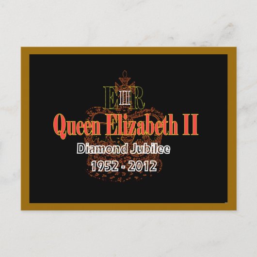Carte postale HRH Queen Elizabeth Diamond Jubilee (Devant)