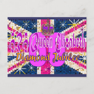 Carte postale HRH Queen Elizabeth Diamond Jubilee