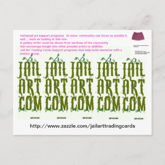 Carte Postale http://www.zazzle.com/jailarttradingcards