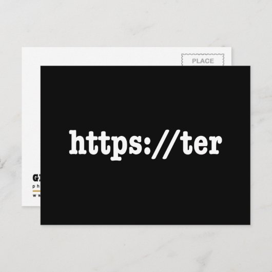 Carte Postale https://ter / code html (Devant / Derrière)