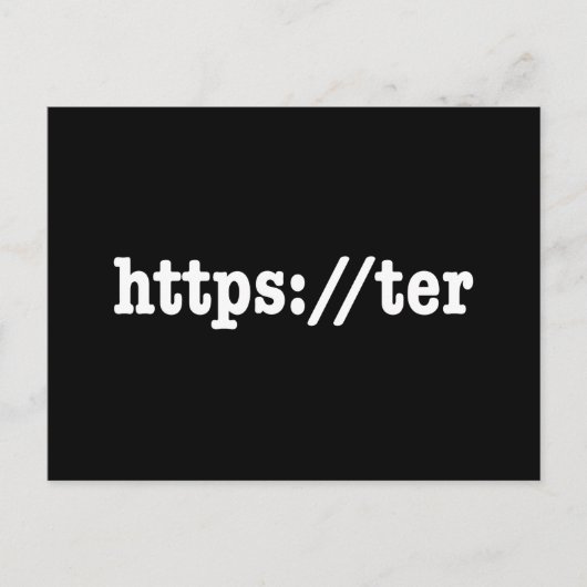 Carte Postale https://ter / code html (Devant)
