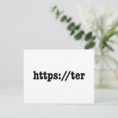 Carte Postale https://ter / code html (Debout devant)