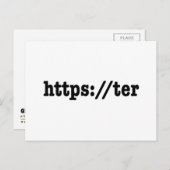 Carte Postale https://ter / code html (Devant / Derrière)