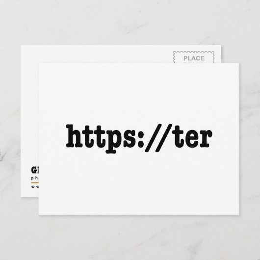 Carte Postale https://ter / code html (Devant / Derrière)