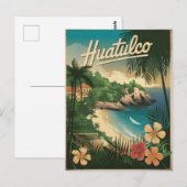 Carte Postale Huatulco Mexique Vintage (Devant / Derrière)