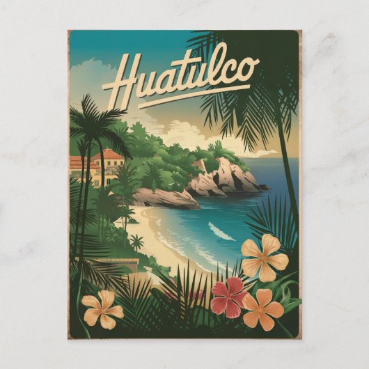 Carte Postale Huatulco Mexique Vintage (Devant)