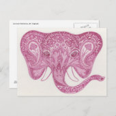 Carte Postale Hub des survivants, #5 : Elephant (Devant / Derrière)