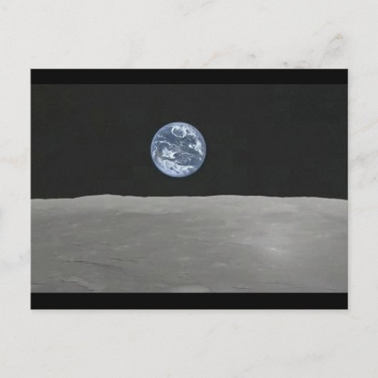 Carte Postale Hubble Earthrise (Devant)