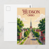 Carte Postale Hudson États-Unis (Devant / Derrière)