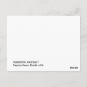 Carte Postale Hudson Hornet (Dos)