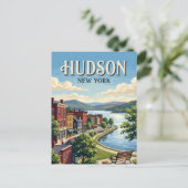 Carte Postale Hudson New York (Debout devant)