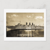 Carte Postale Hudson River Day Line Steamer Washington Irving (Devant)