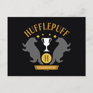 Carte Postale HUFFLEPUFF™ Badger and Cup House Pride Graphisme