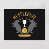 Carte Postale HUFFLEPUFF™ Badger and Cup House Pride Graphisme (Devant)