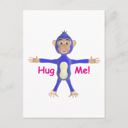 Carte Postale Hug Me Chimp (Devant)