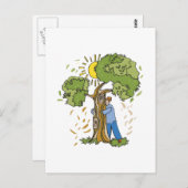 Carte Postale Hugger d'arbre (Devant / Derrière)