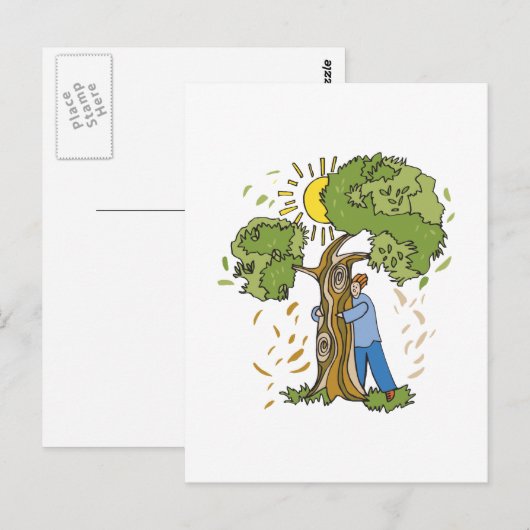 Carte Postale Hugger d'arbre (Devant / Derrière)